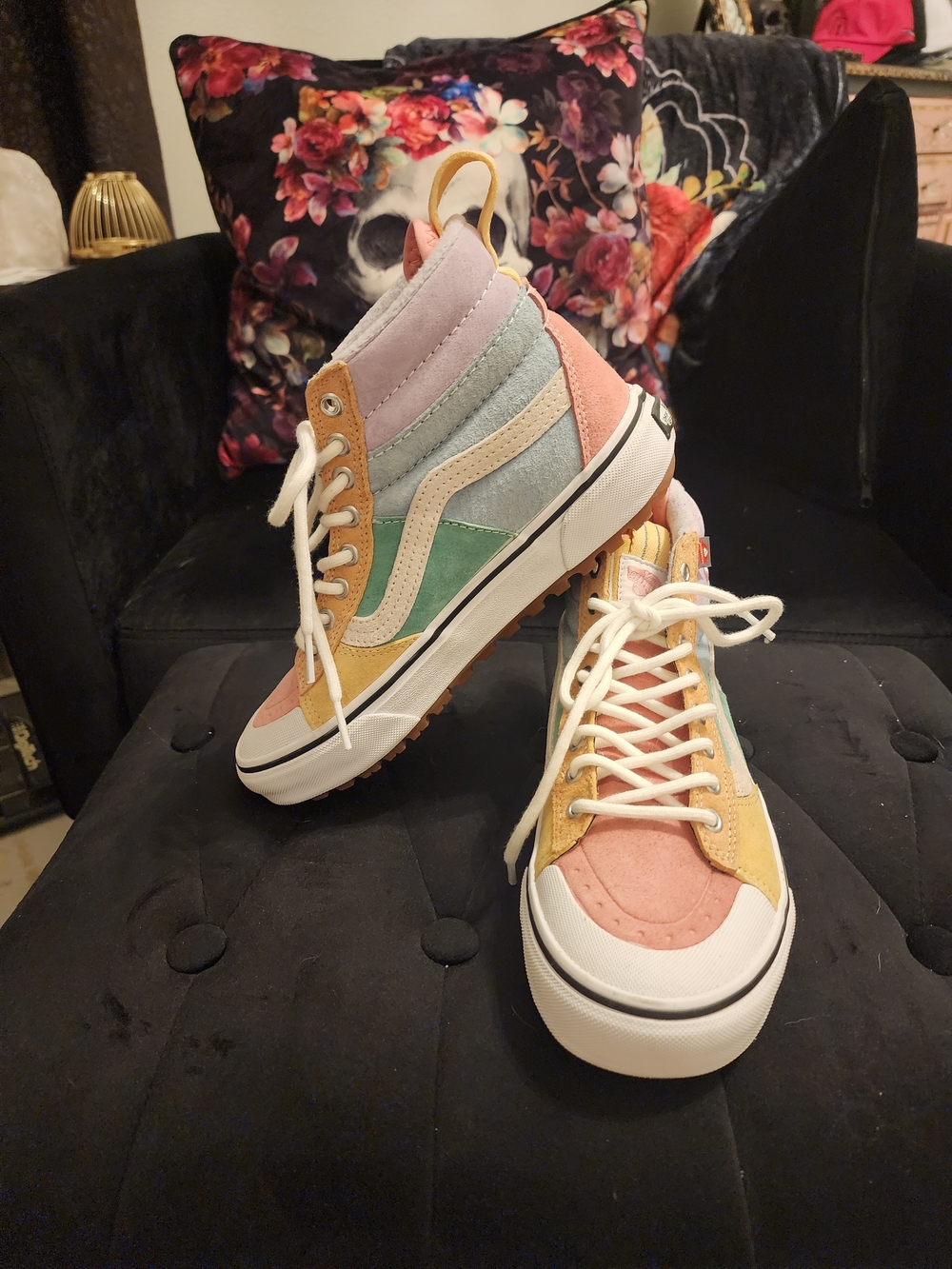 Vans Multi-Color Sk8-Hi Platform Sneakers Brand New